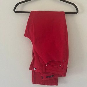 Charter Club Red Jeans Size 8